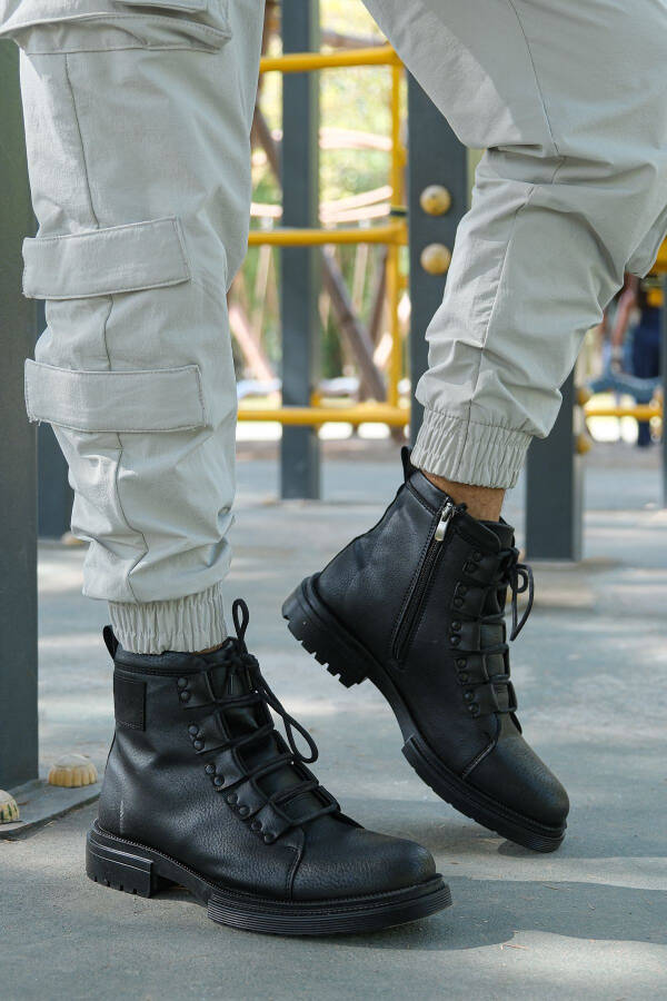 Black Men's Boots 0012716 - 8