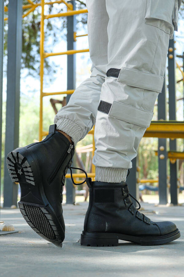 Black Men's Boots 0012716 - 10