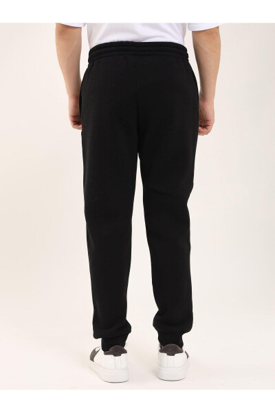 Black Men's Oversize Cotton Casual Sweatpants - 103762 - 10