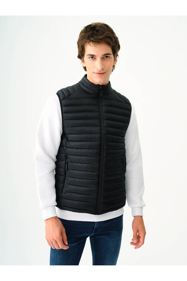 Black Men's Vest - 1