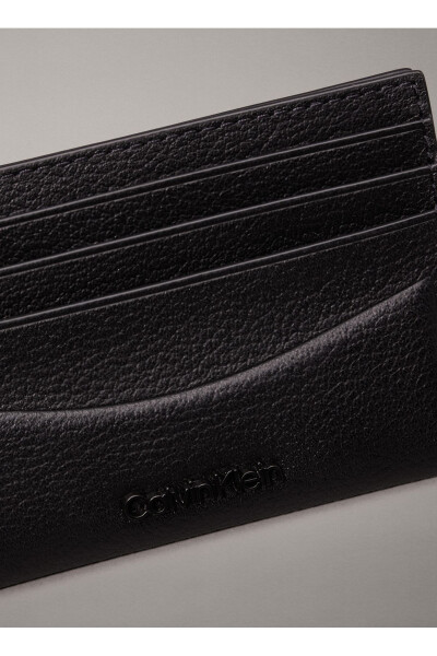 Black Men's Wallet MINIMAL FOCUS CARDHOLDER 6CC - 4