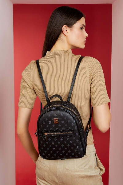 Black Monogram Women's Backpack 05PO22Y1541 - 1