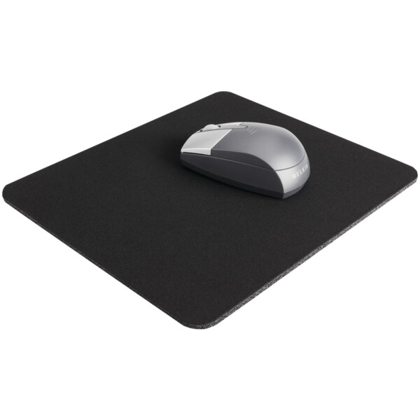 Black mouse pad fabric with rubber backing - 3