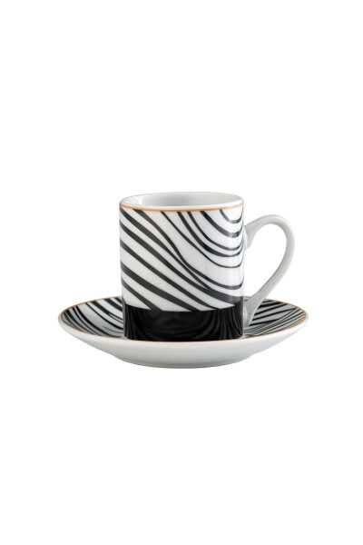 Black Nera 6-Piece Coffee Cup Set 90 ml - 4