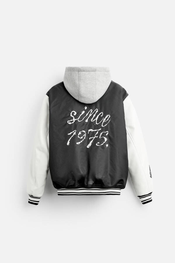 Black patched hoodie jacket - 17