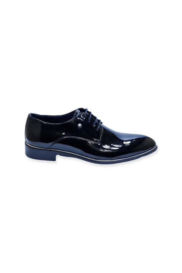 Black Patent Leather Classic Men's Dress Shoe - 3