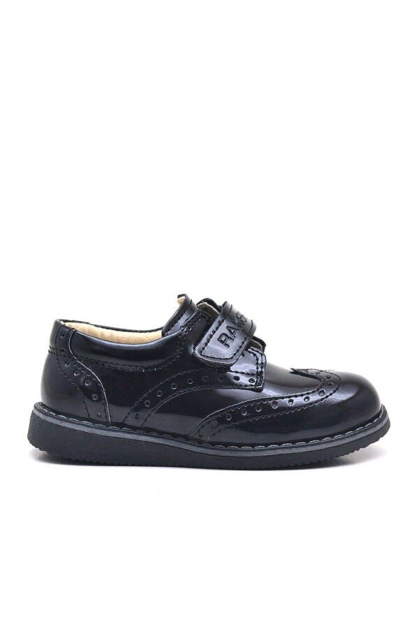 Black Patent Leather Velcro Everyday Baby Boy Shoes - 14