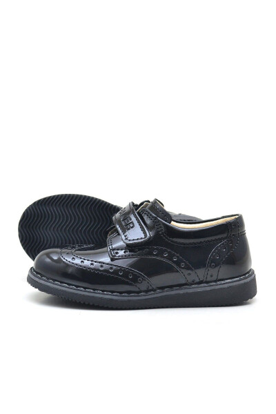 Black Patent Leather Velcro Everyday Baby Boy Shoes - 16