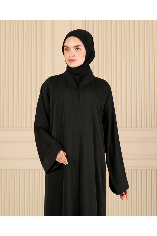 BLACK PLAIN SIMPLE FERAJE & ABAYA - 1