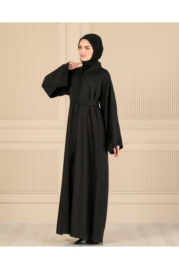 BLACK PLAIN SIMPLE FERAJE & ABAYA - 3