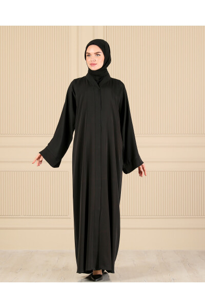 BLACK PLAIN SIMPLE FERAJE & ABAYA - 4