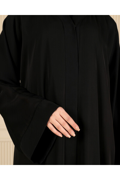 BLACK PLAIN SIMPLE FERAJE & ABAYA - 6