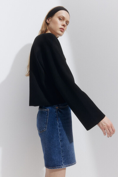 Black pocket detailed cardigan - 4