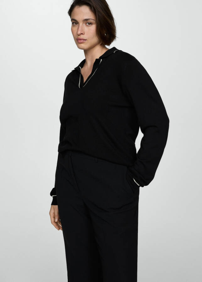 Black polo shirt - 12