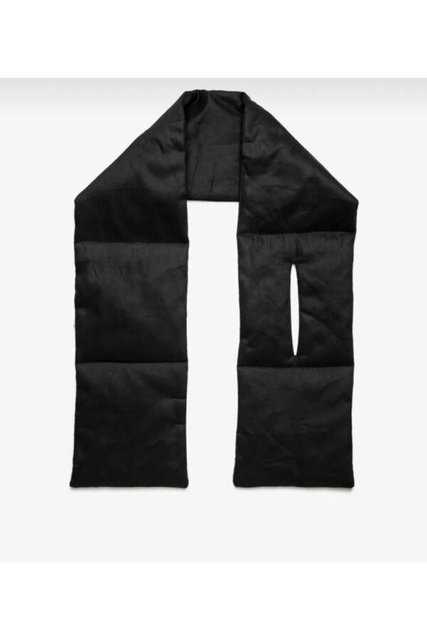 Black Puffer Scarf - 2