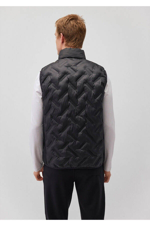 Black Puffer Vest - 5