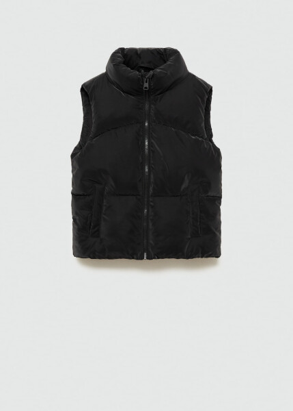 Black quilted vest - 16