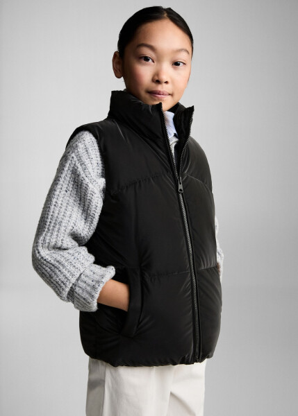 Black quilted vest - 13