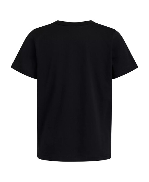 Black short sleeve regular fit tee. - 6