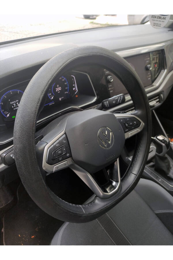 Black Silicone Steering Wheel Cover - 1