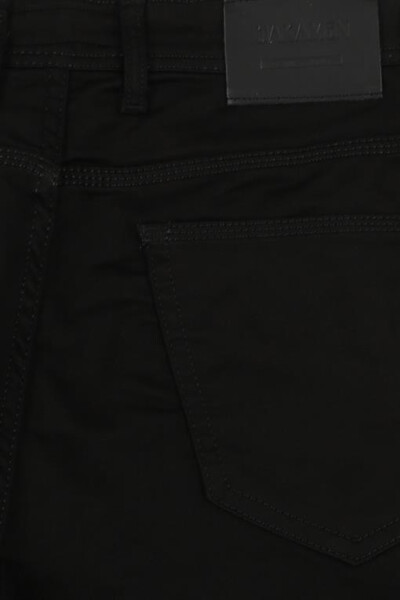 Black Slim Fit Cotton Jean Pants - 8