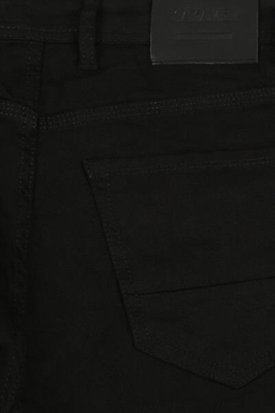 Black Slim Fit Cotton Jean Pants - 8