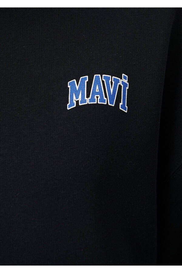 Black Sweatshirt with Logo Print 1611600-900 - 31