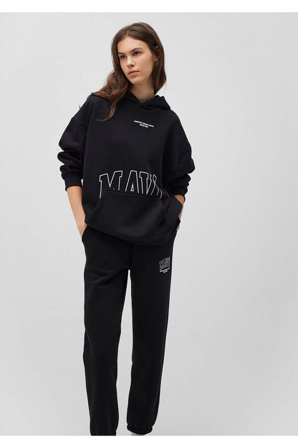 Black Sweatshirt with Logo Print 1s10149-900 - 20