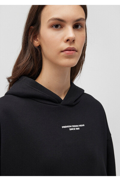 Black Sweatshirt with Logo Print 1s10149-900 - 23