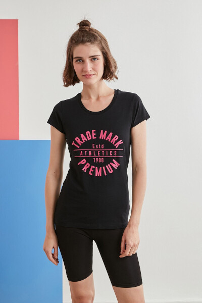 Black T-shirt for Women - 5