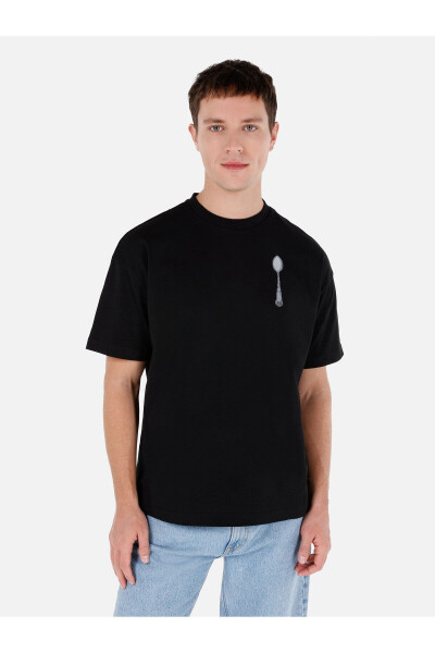 Black T-shirt with UNISEX Lilseb Slogan - 6