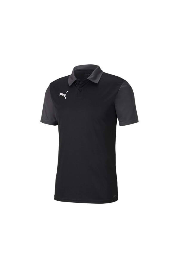 Black Teamgoal 23 Sideline Polo collar T-shirt with Dry-cell technology. - 4