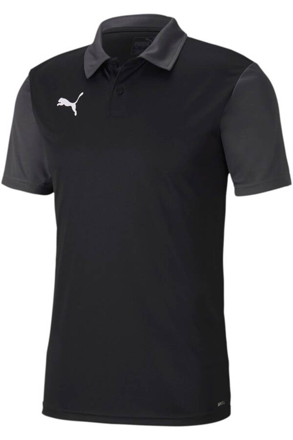 Black Teamgoal 23 Sideline Polo collar T-shirt with Dry-cell technology. - 2