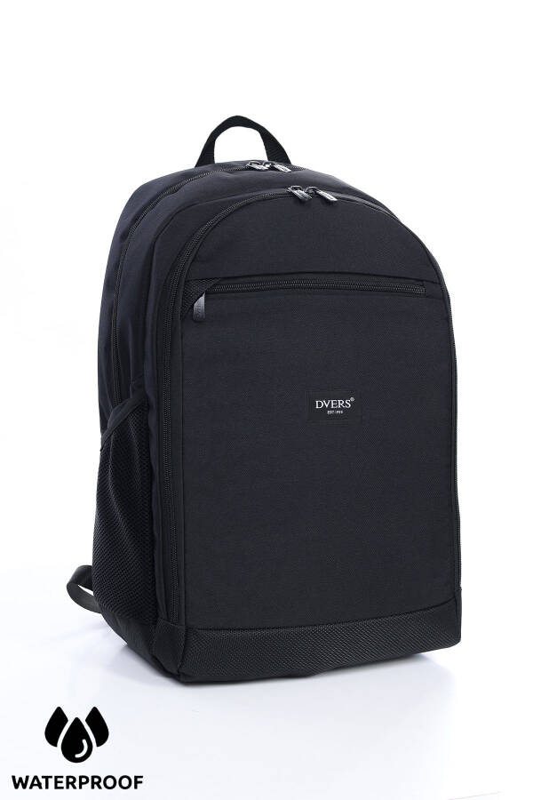 Black Waterproof 3 Compartment Daily Backpack - 1