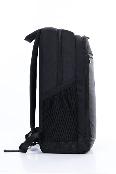 Black Waterproof 3 Compartment Daily Backpack - 4