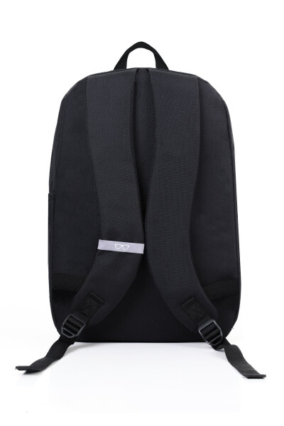 Black Waterproof 3 Compartment Daily Backpack - 5