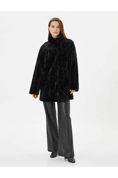 Black women's coat - 3