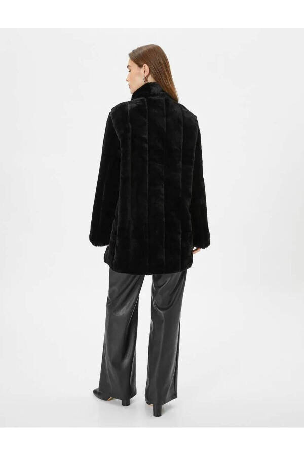 Black women's coat - 4