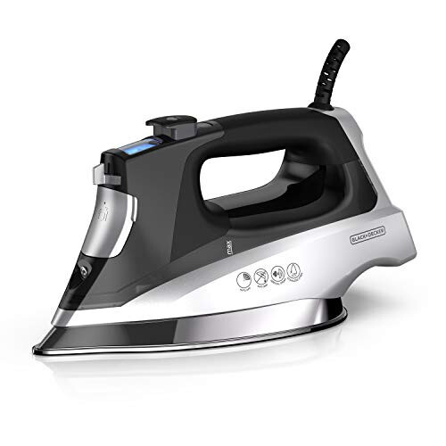 BLACK+DECKER Allure Digital Professional Steam Iron, D3060, 30% ko'proq bug', aniq uch, zanglamaydigan po'lat taglik, vertikal bug' funktsiyasi - 1