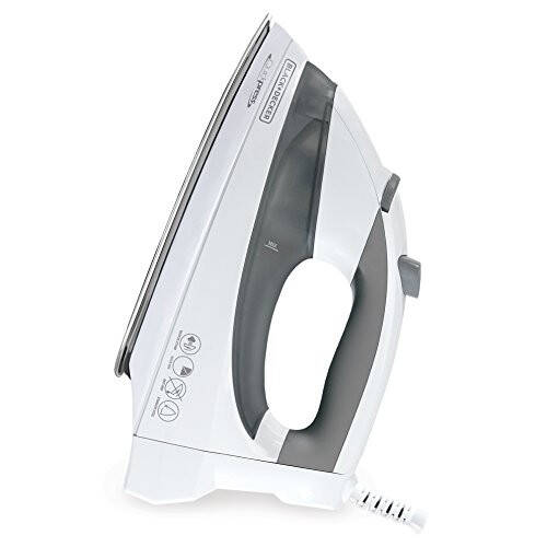 BLACK+DECKER Black & Decker F976 Quickpress Iron with Smart Steam Technology, White/Silver - 2