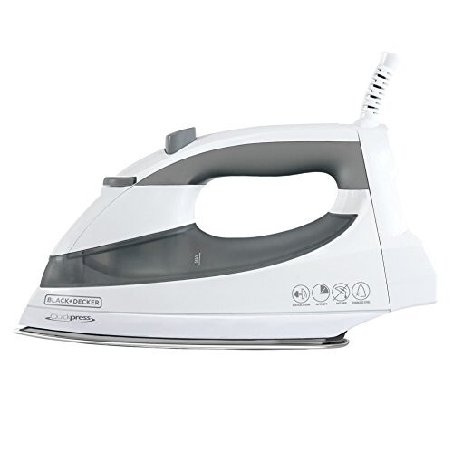 BLACK+DECKER Black & Decker F976 Quickpress Iron with Smart Steam Technology, White/Silver - 4