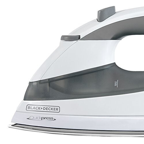 BLACK+DECKER Black & Decker F976 Quickpress Iron with Smart Steam Technology, White/Silver - 5