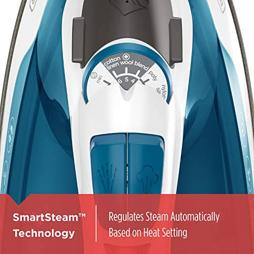 BLACK+DECKER Easy Steam Compact Iron, IR06V, Двухпозиционный шнур, TrueGlide антипригарная подошва, Вертикальный пар, SmartSteam - 3