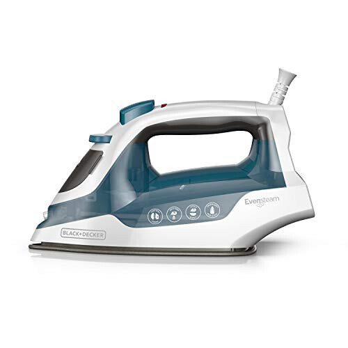 BLACK+DECKER Easy Steam Compact Iron, with Non Stick Soleplate - 5