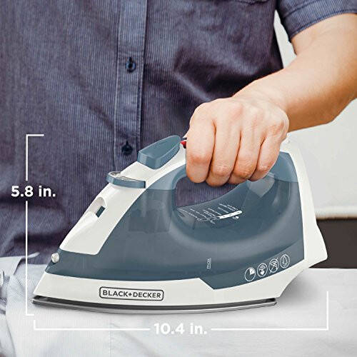 BLACK+DECKER Easy Steam Kompakt Ütü, IR40V, Yapışmaz Taban, SmartSteam, Damlama Önleyici, Otomatik Kapanma - 7