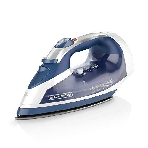 BLACK+DECKER Xpress Steam™ Cord Reel Iron with Nonstick Soleplate, Blue, ICR16X - 1