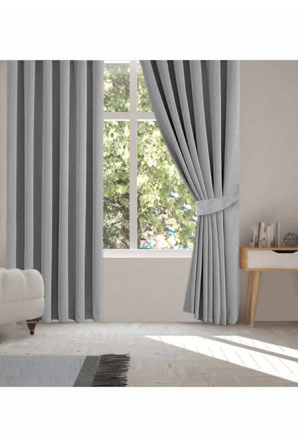 Blackout Dimout Curtain Pileless - Light Grey - 5