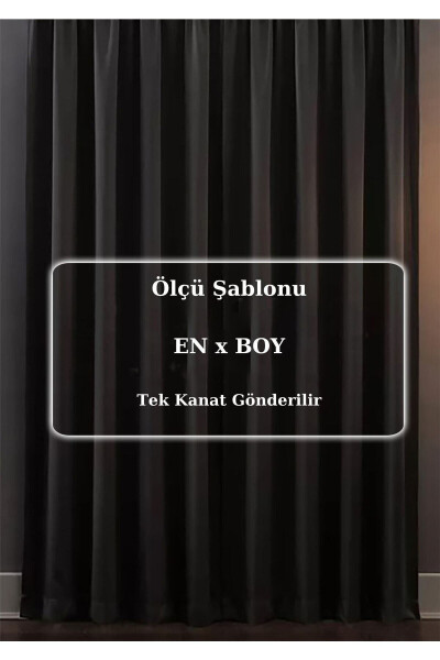 Blackout Işık Geçirmez Fon Perde V-14 Füme Pilesiz Ekstraforlu Karartma Güneşlik - 23