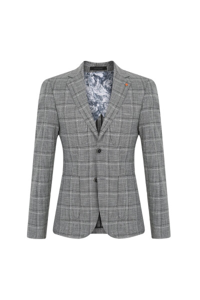 BLAZER Slim Fit Blazer Однобортный пиджак 7148 R1 - 1