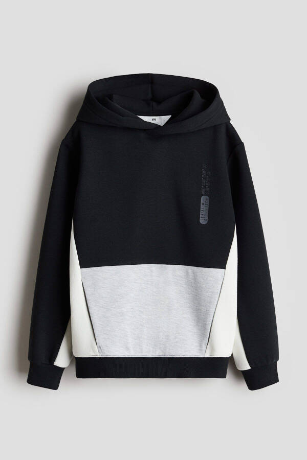 Block color, hooded top - 1